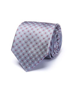 Krawatte aus 100% seidenmuster grey_0