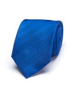 Cravatta tinta unita blu 100% seta_0