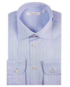 Camicia cotone regular fit, azzurra francese_0