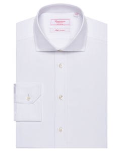 Camicia permanent bianca, extra slim matera francese_0